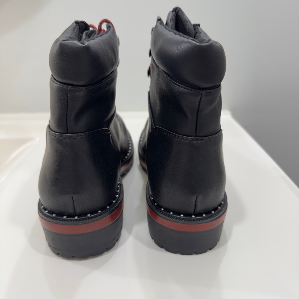 London Rag Combat Boots - Picture 2 of 5